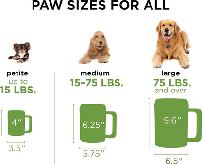 Paw Plunger – Dog Paw Cleaner - Dog and Puppy Essentials - Portable Dirty Paw Washer - Ideal for Medium Dogs - Black